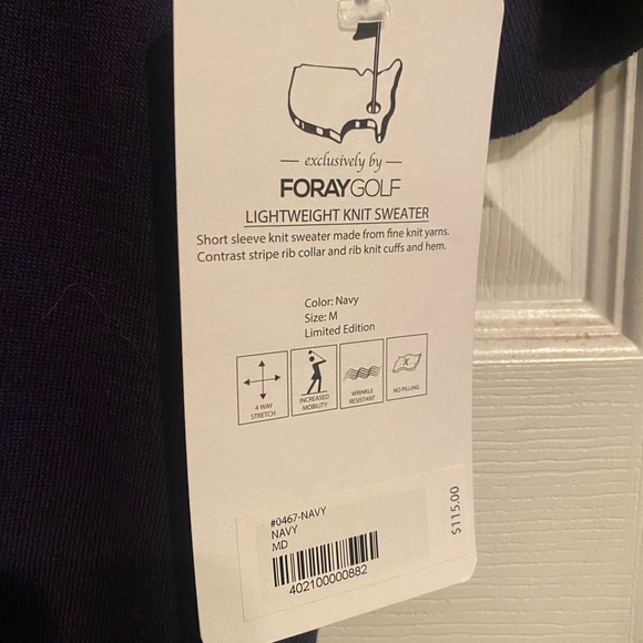 Foray Golf Master’s Women's Navy Sweater - Picture 5 of 6